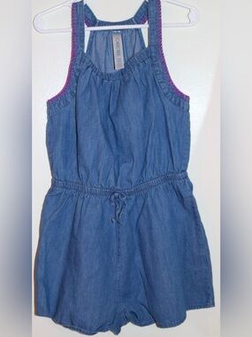 Girls Cherokee Denim Romper – Size 6/6x